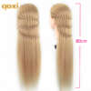 pikkade juustega mannekeeni pea 80 cm blondid sirged juuksed realistlikud detailid display jaoks