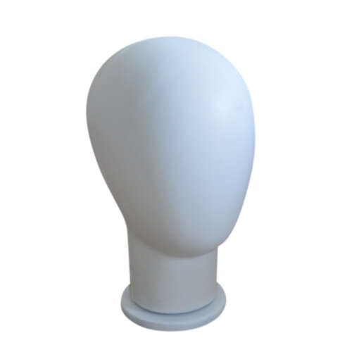 valgest plastikust parukahoidja minimalistlik disain koosneb kolmest osast