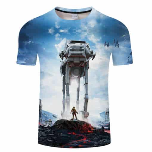 meeste star wars t-särk hallil taustal