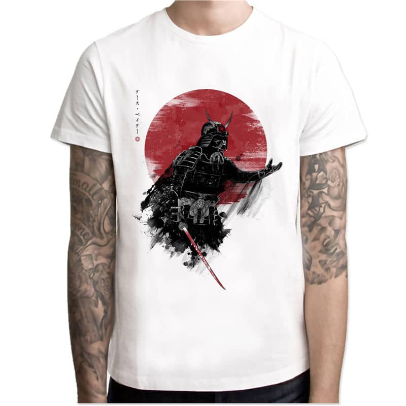 valge särk darth vaderi pildiga eestvaates