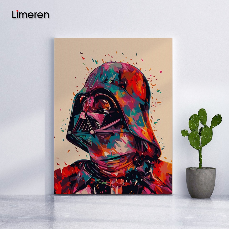 star wars teemaline numbrite järgi värvitav pilt jedi rüütlite ja kosmoselaeva kujutisega
