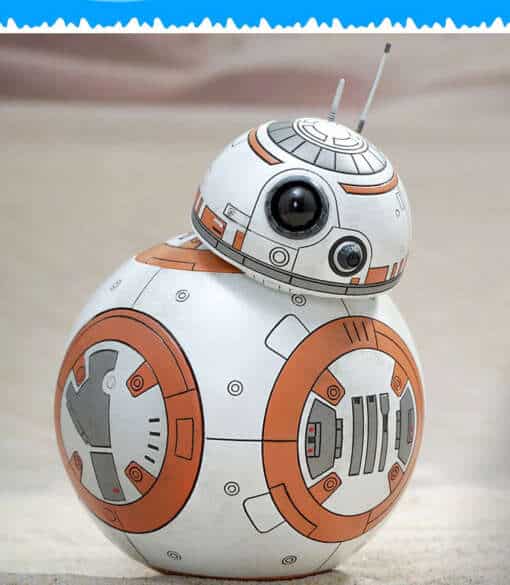 star wars robot valgel taustal mänguasjade kategoorias