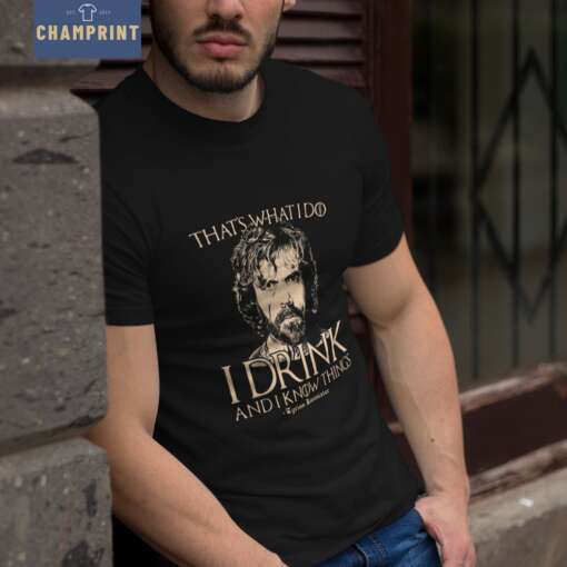 särk Tyrion Lannisteriga hallil taustal Game of Thrones fännitoode