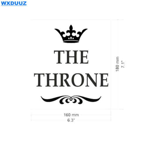 kleebis "The throne" tualettpotile valge taustaga