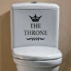 kleebis the throne tualettpotile valgel taustal