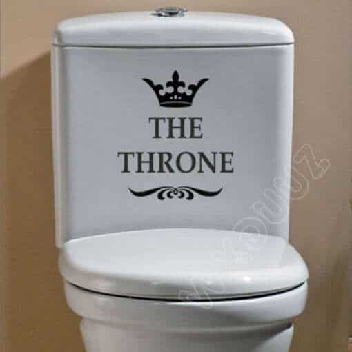 kleebis the throne tualettpotile valgel taustal