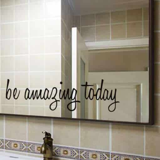 seinakleeps be amazing today musta tekstiga valgel taustal