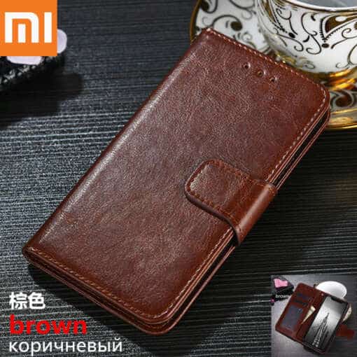 kaaned xiaomi redmi nutitelefonile mustast nahast viimistlusega