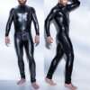 must läikiv bodysuit meestele täispikkuses mannekeenil