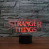 LED lamp stranger things musta alusega ja mitmevärvilise valgustusega