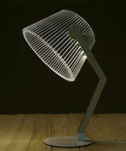 omapärane LED öölamp minimalistliku disainiga öökapi jaoks