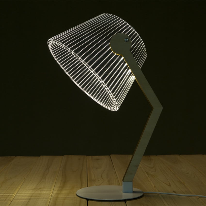 omapärane LED öölamp minimalistliku disainiga öökapi jaoks