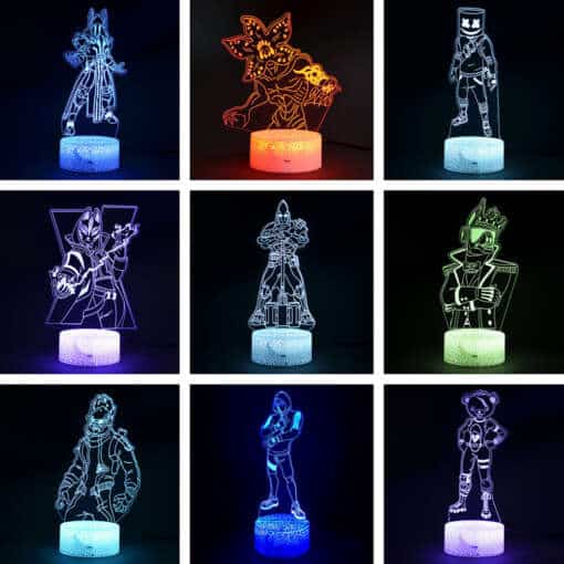 lamp knight yond3r minimalistliku disainiga musta värvi kaasaegses toas