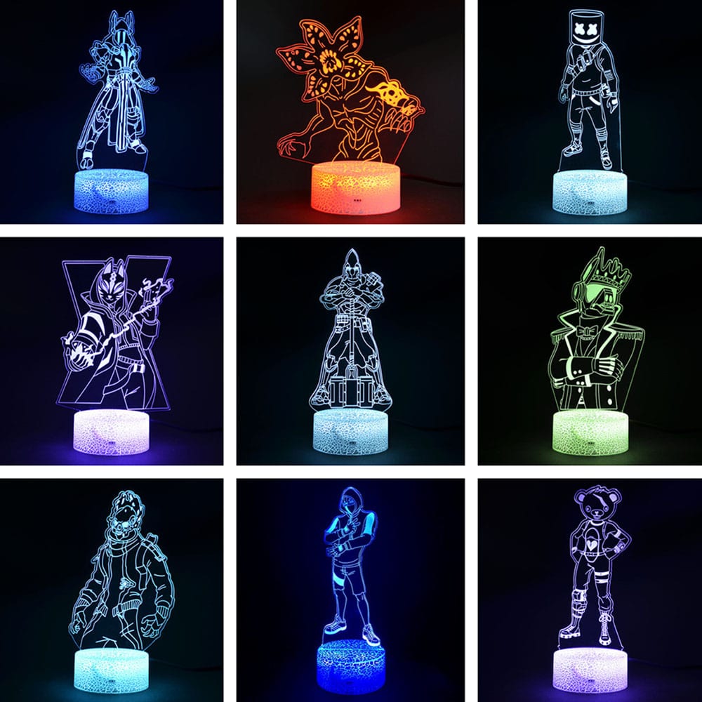 lamp knight yond3r minimalistliku disainiga musta värvi kaasaegses toas