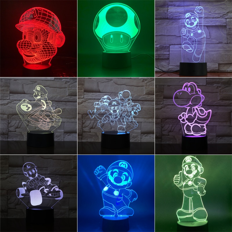 super mario teemaline lamp ja selle detailid