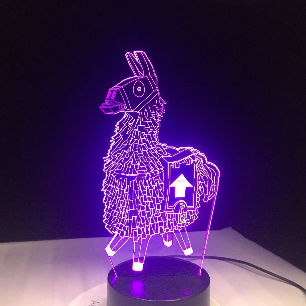 led lamp laama kuju loomaga valge värvusega laualamp siseruumidesse dekoratiivvalgusti energiasäästlik valgusallikas