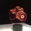 led lamp fotokaamera kujuga puidust alusel