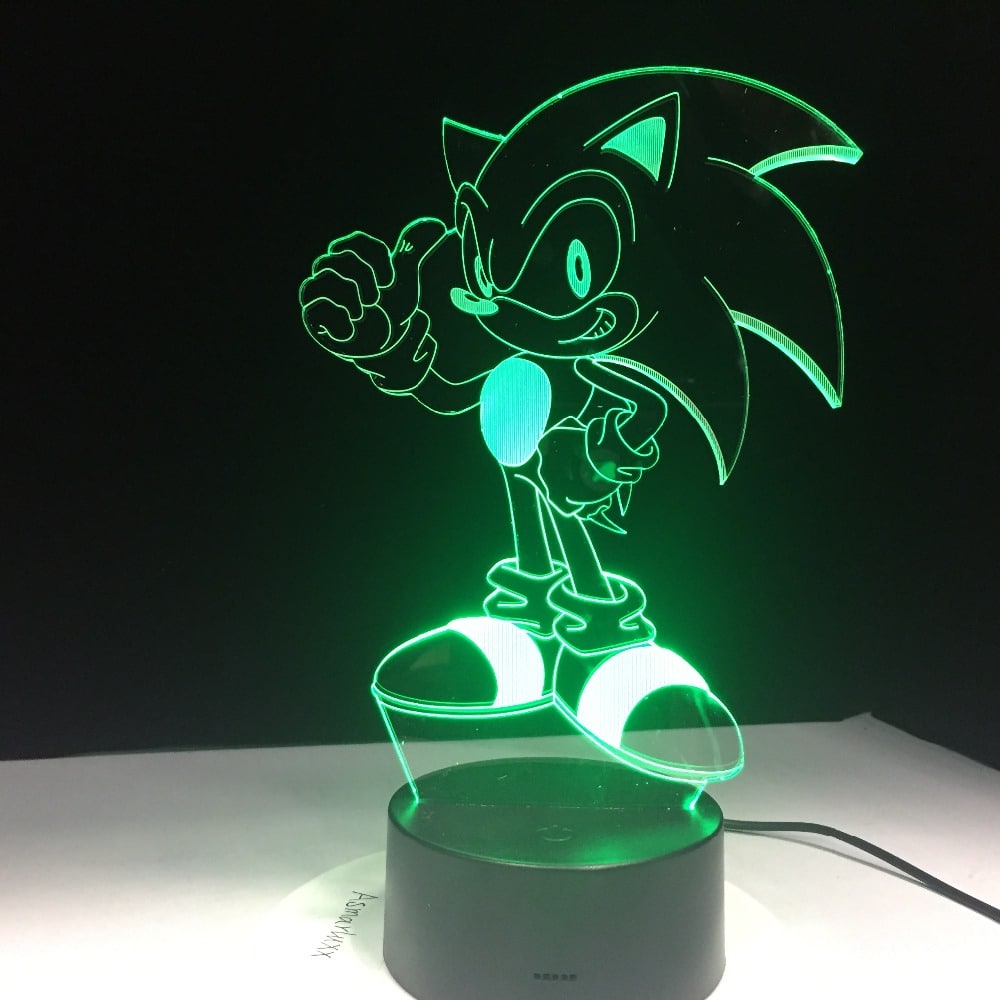 led lamp siil sonic valge valgusega mustal taustal