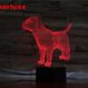 3D lamp kutsikas lastele öövalgustina mängutoas
