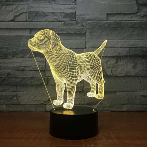 3D lamp koer kuju led valgustus öölamp lapse tuppa lemmiklooma kujutis kingitus lastele ja loomaarmastajatele
