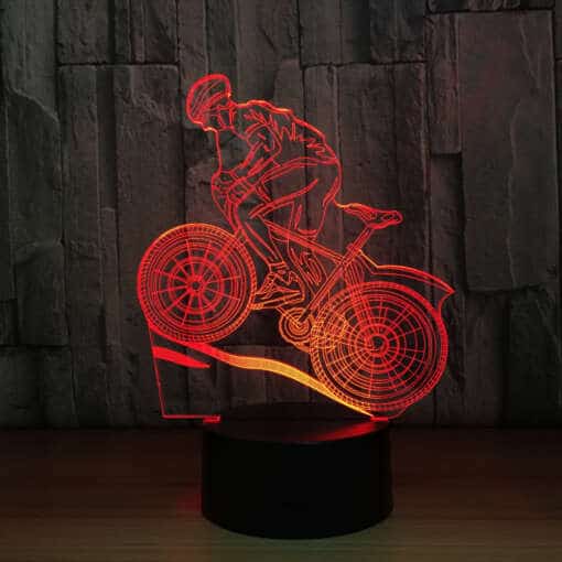 3D lamp ratturi kujundusega heleduse reguleerimiseks