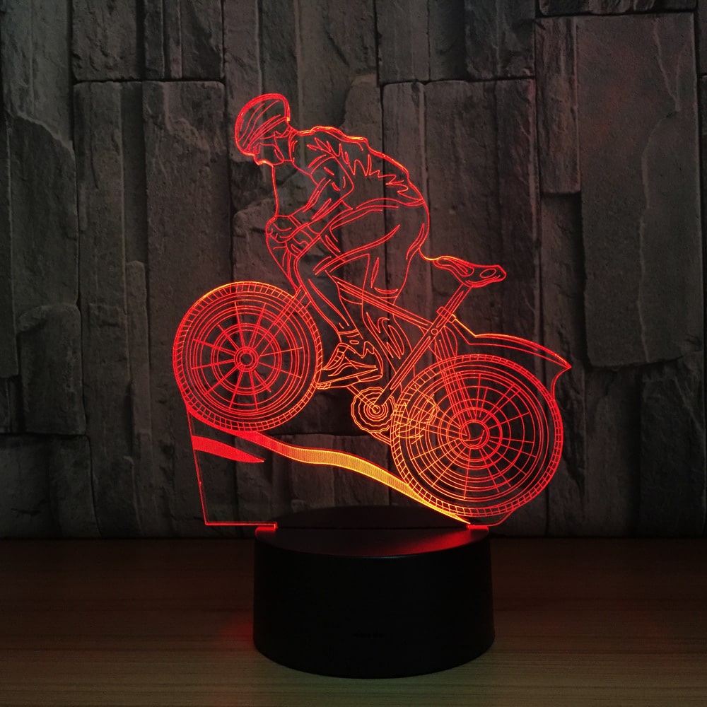 3D lamp ratturi kujundusega heleduse reguleerimiseks