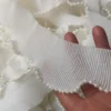 valge pärlitega tüll laiusega 6 cm ja pikkusega 91 cm polüestri ja puuvilla segust