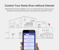 kaugjuhtimisega wifi lüliti häälkontrolliga amazon alexa ja google assistant 116 x 70 x 35 mm