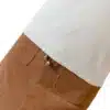 pikkade varrukatega naiste pluus polüestrist ja spandexist 54cm pikkuse ja 52cm varrukatega valgel taustal