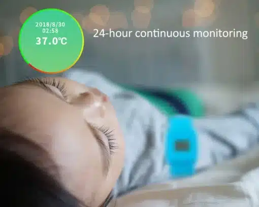 laste digitaalne termomeeter plastist bluetooth 4.0 sinine ja valge ekraaniga