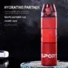 lekkekindel sinine silikoonist veepudel plastist korkidega 700ml