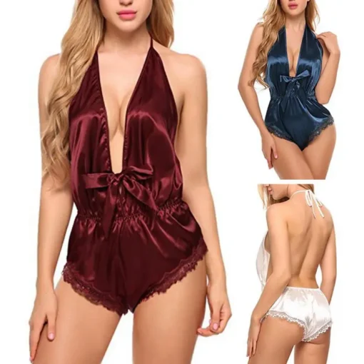 seksikas bodysuit magamaminekuks spaneksist sinine mustriga suurus s-xl
