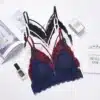 seksikas rinnahoidja stretch ja spandex materjalist mustrilise disainiga