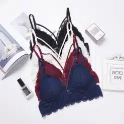 seksikas rinnahoidja stretch ja spandex materjalist mustrilise disainiga