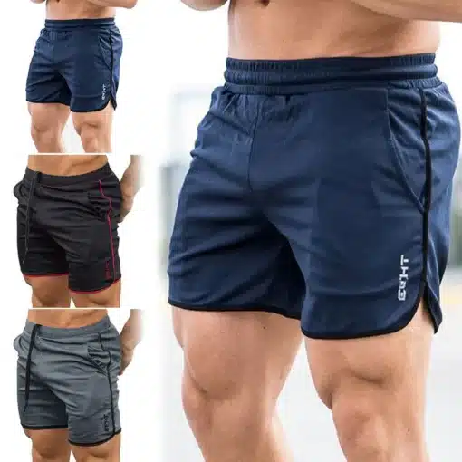 lühikesed mustad meeste spordipüksid polüestrist suurustes M L XL XXL