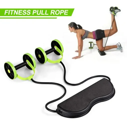 fitness treeningseade kätele ja jalgadele mustade käepidemetega, veniv nöör, materjal eva, abs, pp, pikkus 35-95 cm