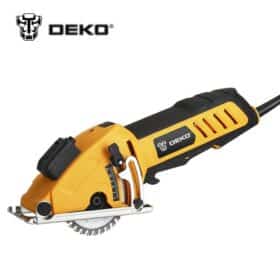 deko väike saag puidu lõikamiseks kodus diy, 600w, 230v, 4100rpm, 76.2mm tera, 26mm lõikesügavus, mudel qd6905lr/dkms85q1
