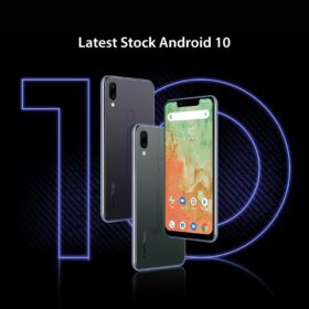 umidigi a3x nutitelefon eestvaates koos 5.7-tollise ekraaniga ja kahe tagumise kaameraga