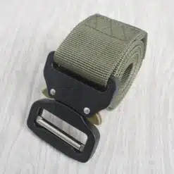 multifunktsionaalne nailonist püksirihm musta värvi metallist pandlaga 3.8cm lai 125cm pikk nailonist materjaliga