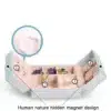 liblikaga sinine ehtekarp pu materjalist mõõtudega 15x15x6.5cm kaalu 0.4kg