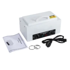 kõrge temperatuuriga maniküüri steriliseerija roostevabast terasest korpus valge 310x140x180 mm