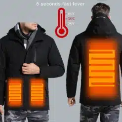 soojendusega jope meestele ja naistele USB vee- ja tuulekindel polesüester erinevad suurused S kuni 3XL