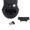 juhtmeta USB hiir musta ja halli värvi, USB 2.0, töötab 2 x AAA patareidega
