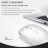 juhtmevaba bluetoothiga hiir musta värvi 4 nupuga ja 2.4GHz töörežiimiga laetav aku mõõtudega 112x58x25mm
