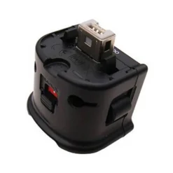 nintendo wii konsooli adapter valge abs materjaliga 4.3x4.3x3.2 cm suuruses liikumisanduri ühendamiseks