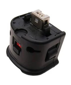 nintendo wii konsooli adapter valge abs materjaliga 4.3x4.3x3.2 cm suuruses liikumisanduri ühendamiseks