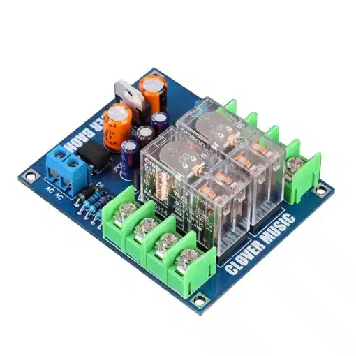 kõlarite kaitseplaadi komplekt sinisel taustal, plastik ja metall materjal, PCB suurus 7cm x 57mm