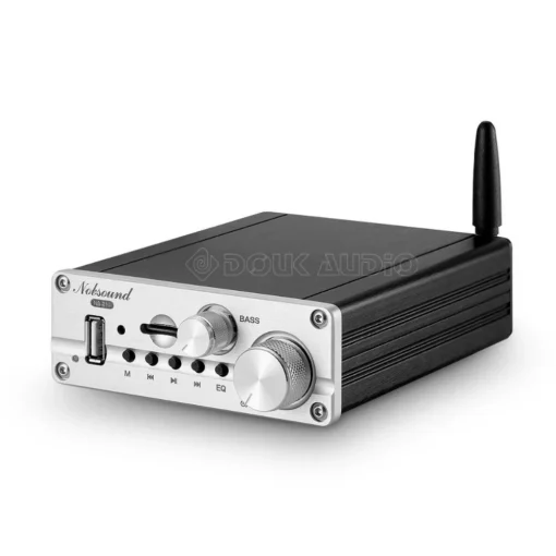 bluetooth 5.0 võimendi must korpus juhtnupud eespaneelil