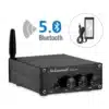 must alumiiniumist hi-fi d-klassi stereo võimendi bluetooth 5.0 ja kahe kanali väljundiga