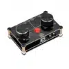4 pordiga stereo jagamiskast, nupp ja klahv, 82x55x20 mm, must, 3.5 mm ühendused